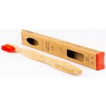 Eco Head bambusový zubní kartáček červený měkký – Zboží Mobilmania