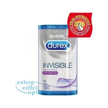 Durex Invisible Extra Lubricated 3 ks