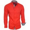 Pánská Košile Binder De Luxe pánská košile dlouhý rukáv 82308 červená