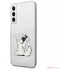 Pouzdro a kryt na mobilní telefon Samsung Pouzdro Karl Lagerfeld Samsung Galaxy S22+ PC/TPU Choupette Eat průsvitná