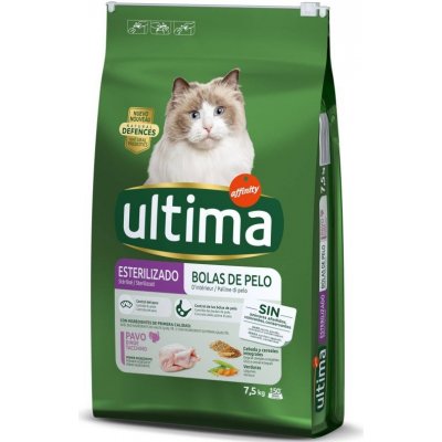 Ultima Cat Sterilized Hairball 2 x 7,5 kg