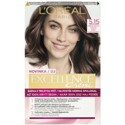 L'Oréal Excellence Creme Triple Protection 5.15 hnědá světlá ledová