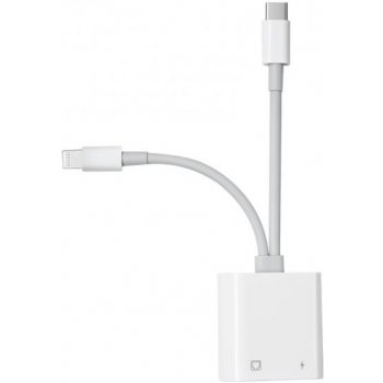 AppleKing adaptér USB-C a 8 Pin Male na ethernet RJ45 a nabíjecí 8 Pin Female pro iPhone / iPad