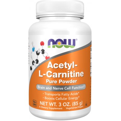 NOW Foods Acetyl-L-Carnitine, Pure Powder 85g – Sleviste.cz
