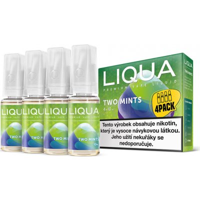 Ritchy Liqua Elements 4Pack Two mints 4 x 10 ml 3 mg – Zbozi.Blesk.cz