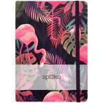 Spoko zápisník, Jungle IV plameňák A5, 75 g, 96 listů linkovaný – Zboží Živě