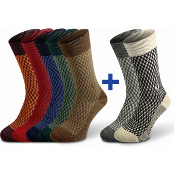Northman Horten merino ponožky 5+2 Mix barev