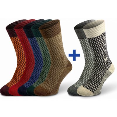 Northman Horten merino ponožky 5+2 Mix barev – Hledejceny.cz