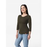 DIEZ Dámské tričko dark khaki – Zboží Mobilmania