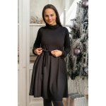 Jsem máma Zimní bambusové kojicí šaty se skrytými zipy černé – Zboží Mobilmania