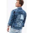 Ombre Clothing pánská džínová přechodová bunda Rhoel C525 indigo