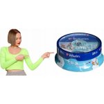 Verbatim CD-R 700MB 52x, Printable, spindle, 25ks (43439) – Zboží Živě
