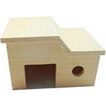Truhlářství Zimný Domek pro křečka zalomená střecha ZV 152 19 x 12 x 13,5 cm – Zboží Mobilmania