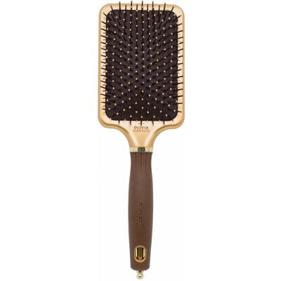Olivia Garden Expert Care Rectangular Paddle Brush kartáč na vlasy L zlato-hnědý ID2074 – Zboží Dáma
