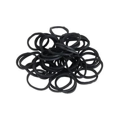 Gumičky černé stříhané 50 ks – Zboží Dáma