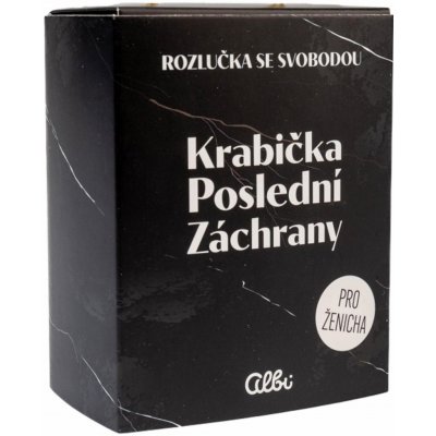 Albi Krabička poslední záchrany Pro ženicha 8 x 11 x 5,5 cm – Zboží Mobilmania