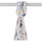 Kikko Bambusová osuška XKKO BMB 90x100 Digi Blue Wildflowers – Zboží Dáma