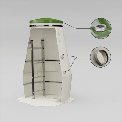 Sineko Šachta na vrtanou studnu Doublekon Hard – Zboží Dáma