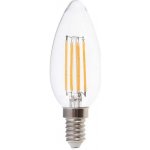 V-TAC Retro LED filament žárovka E14, 4W, 400lm, svíčka Studená bílá – Hledejceny.cz