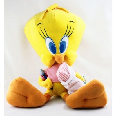 Play by Play LOONEY TUNES Tweety s polštářem a zubním kartáčkem cca 70 cm – Hledejceny.cz