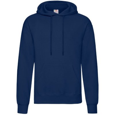 Fruit of the Loom Mikina s kapucí Classic Hooded Sweat světle grafitová