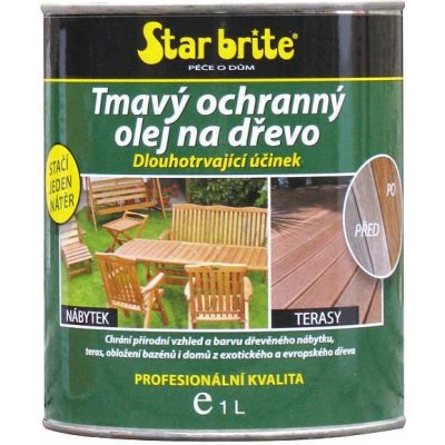 Star brite Tmavý ochranný olej na dřevo 950 ml – Zboží Dáma