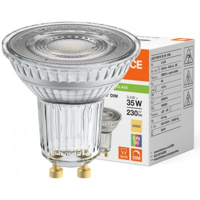 LEDVANCE LED žárovka LED PAR16 GU10 3.4W = 35W 230lm 3000K Teplá Bílá 36° stmívatelné – Hledejceny.cz