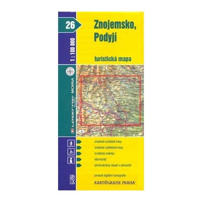 Kartografie Praha KT 26 Znojemsko Podyjí