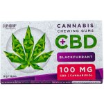 Euphoria Žvýkačky s CBD 100mg Černý rybíz 17 g – Zboží Dáma