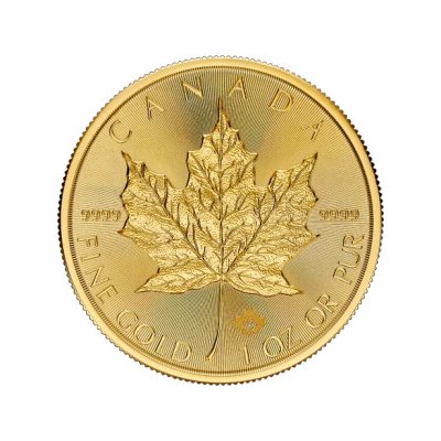 Royal Canadian Mint Maple Zlatá mince 50 CAD Leaf stand 2024 1 oz – Zboží Dáma