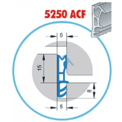 TS Těsnění profilové 5250 ACF bílá | Zboží Auto
