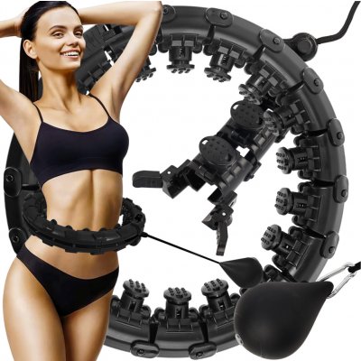 Trizand 25208 Hula hoop se závažím černý – Zboží Dáma
