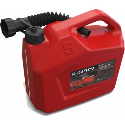 KUFIETA Kanystr na palivo 5 l, červený, UN certifikace – Zboží Mobilmania