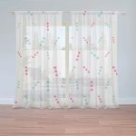 Sablio Záclony Tečkované čárky: 2ks 150x250cm – Zboží Mobilmania