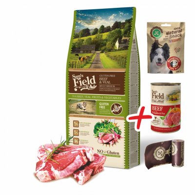 Sam's Field Gluten Free Adult Medium Beef & Veal 13 kg – Zboží Mobilmania