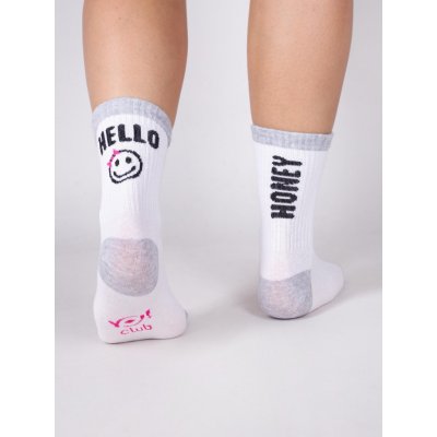 Yoclub dámské sportovní ponožky SKA-0099K-A100 White