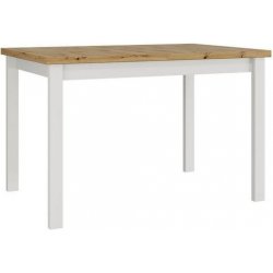 VENETI Rozkládací kuchyňský stůl 120x80 cm ELISEK 1 - bílý / dub sonoma
