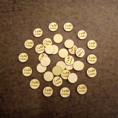 Dřevěná kolečka na vývazky 1ks - šířka 20mm – Zboží Mobilmania