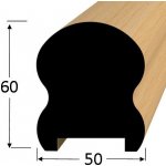 Marušík Dřevěné madlo 60 x 50 mm 6050D buk – Hledejceny.cz