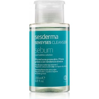 Sesderma Sensyses Cleanser Sebum odličovač make-upu pro mastnou pleť (Nanotech) 200 ml