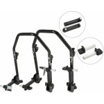 SEFIS D20U sklopný pojízdný moto stojan přední a zadní set - trn / packy