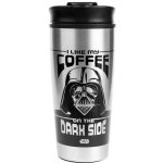 CurePink Nerezový cestovní hrnek Star Wars Hvězdné války I Like My Coffee On The Dark Side 450 ml – Zbozi.Blesk.cz