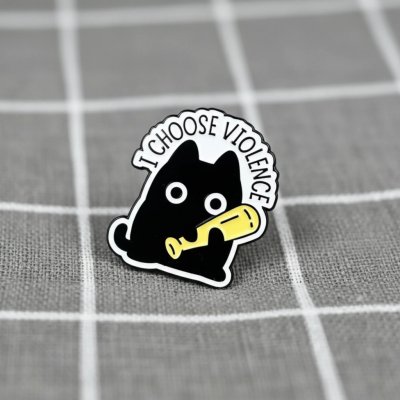 Pinarna Černá kočička I choose violence Vybírám si násilí – Sleviste.cz