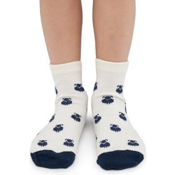 Vlnka Dětské letní Merino ponožky kotníkové ovečka modrá