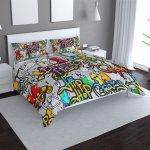 Sablio Povlečení Graffiti 140x200 70x90 – Sleviste.cz