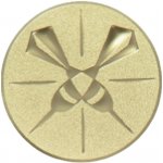 Emblém šipky zlato 25 mm – Zboží Dáma