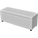 Petromila Dlouhá lavice s úložným prostorem dřevěná bílá – Zboží Dáma