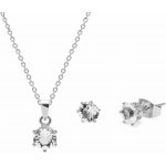 AURA Půvabná sada šperků s krystaly Preciosa PCAUX043 – Zboží Dáma