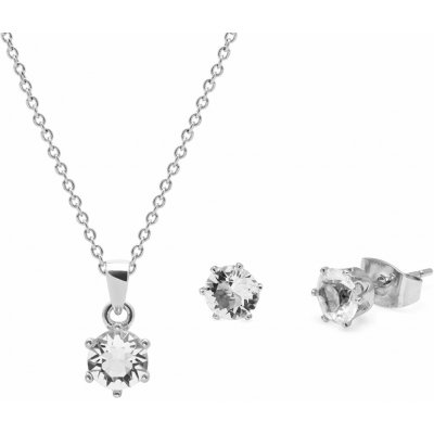 AURA Půvabná sada šperků s krystaly Preciosa PCAUX043 – Zboží Dáma