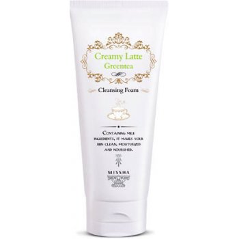 Missha Creamy Greentea Latte Cleansing Foam Čistící pěna se zeleným čajem 172 ml